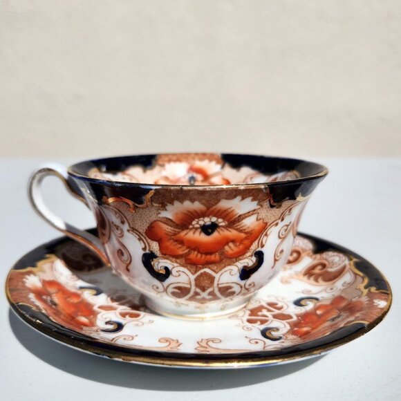 Alfred B Pearce & Co Antique English Bone China Tea Cup Saucer Set Vintage Plate - Picture 2 of 16